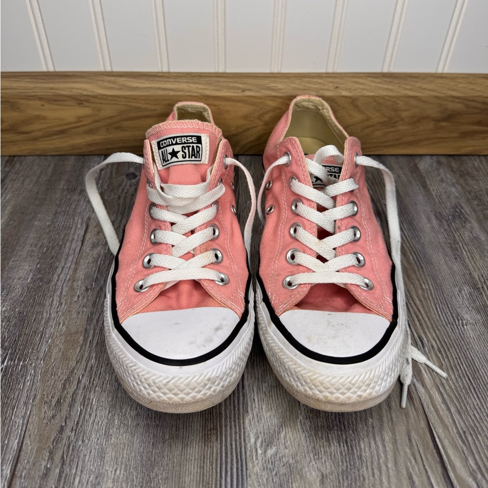 Converse All Stars Womens Pink Low Top Lace Up Sneaker Tennis Shoes Classic 8